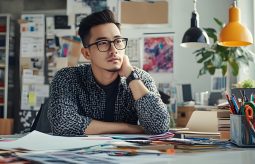 Graphic designer overwhelmed by tasks like photography, video editing, and copywriting